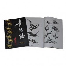 Tattoo Flash Book - Tribal Flowers/Dragons/Koi/Animals Vol.1